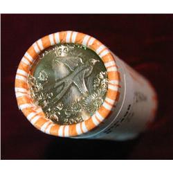 1498. 2008 D Oklahoma Original Gem BU Roll Statehood Quarters. ($10 face value).