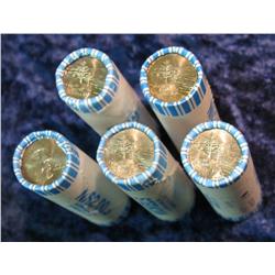 1516. (5) 2005 P Original BU Bankwrapped Ocean View Nickel Rolls. 