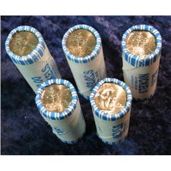 1517. (5) 2005 P Original BU Bankwrapped Ocean View Nickel Rolls. 