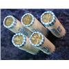 Image 2 : 1517. (5) 2005 P Original BU Bankwrapped Ocean View Nickel Rolls. 