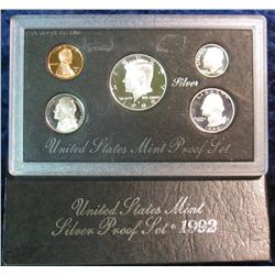 1521. 1992 S U.S. Silver Proof Set. Original as issued.