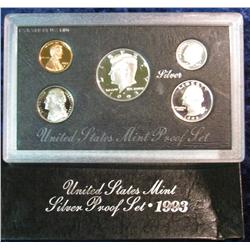 1522. 1993 S U.S. Silver Proof Set. Original as issued.