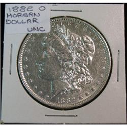 1527. 1882 O Morgan Silver Dollar. AU-Unc.