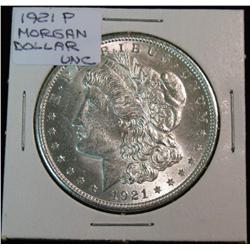 1532. 1921 P Morgan Silver Dollar. Brilliant Unc.