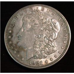 1539. 1921 D U.S. Morgan Silver Dollar. VF-30.