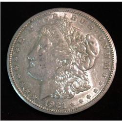 1540. 1921 S U.S. Morgan Silver Dollar. EF 40.