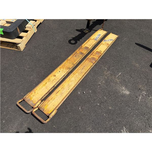 (967780) Grainger Forklift Extension Forks (Slight Bending Noted)