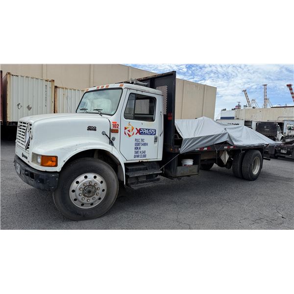 1998 International 4900 Flatbed Truck (252"L), 211268 Miles, Lic. 442TTV (Starts & Runs)