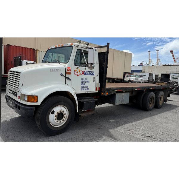1998 International F-8100 Flatbed Truck, 402472 Miles, Lic. 684TRW (Starts & Runs)