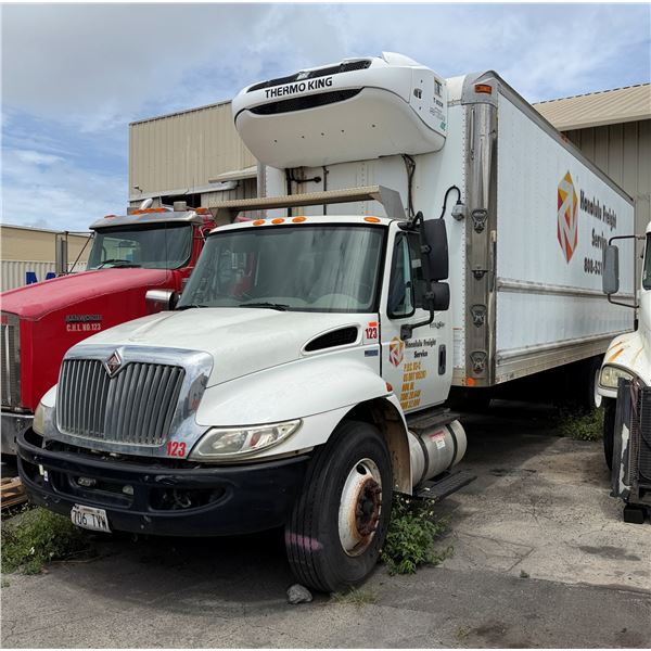 2012 International 1400 LB Truck w/ Turbo King Refrigerated Box, Lic. 706TVW (Doesn't Run)