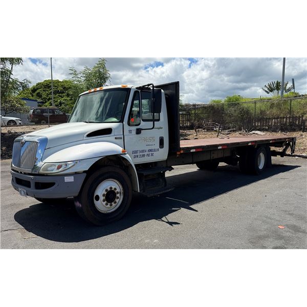 2013 International 4300 Flatbed Truck, Lic. 183TVV (For Parts - Needs New Engine)