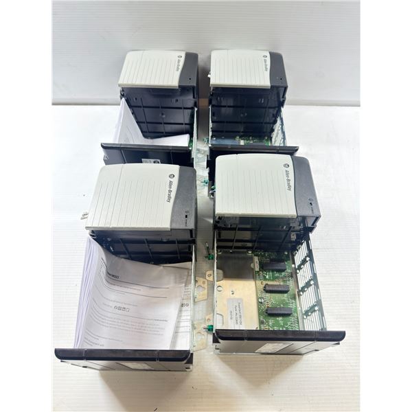 (4) Allen-Bradley #1756-A4 Chassis w/1756-PB72 Power Supply