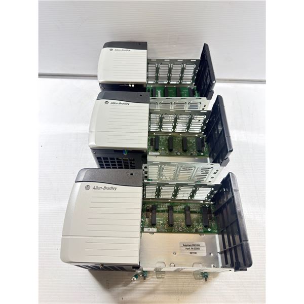 (3) Allen-Bradley #1756-A4 Chassis w/1756-PB72 Power Supply