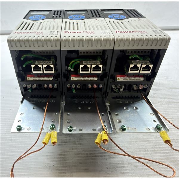 (3) Allen-Bradley #25C-D4P0N104 PowerFlex 527 Drives