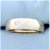 Image 2 : Solitaire Diamond Band Ring in 14K White Gold