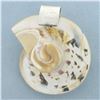 Image 1 : Modernist Signed Designer Celia Sebiri Shell Pendant