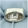 Image 4 : Diamond Geometric Design Ring in 14k White Gold