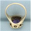 Image 4 : Vintage Amethyst Rope Bezel Ring in 14k Yellow Gold