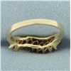 Image 4 : Natural Ruby Wave Design Ring In 14k Yellow Gold