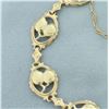 Image 2 : Leaf Design Nature Bracelet in 14k Yellow Gold