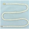Image 1 : Cultured Pearl Strand Necklace with 14k Gold Clasp