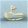 Image 2 : Diamond Ring Enhancer Jacket in 14k Yellow Gold