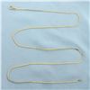 Image 1 : Italian 24 Inch S-Link Chain in 18k Yellow Gold