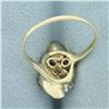 Image 4 : Diamond Cocktail Ring in 10k Yellow Gold
