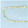 Image 2 : 20 Inch Rope Link Chain Necklace in 10k Yellow Gold