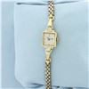Image 2 : Antique Helbros Diamond Ladies Watch in 14k Yellow Gold Case