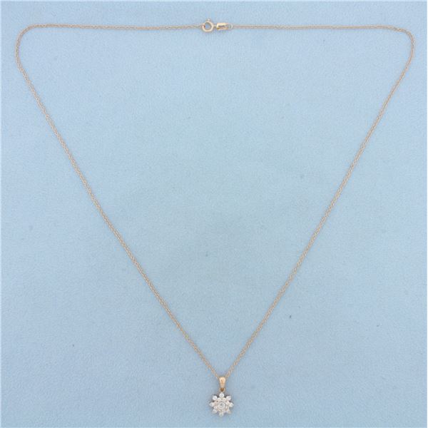 Crown of Light Crown Sun Necklace in 14k Rose Gold