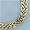 Image 2 : Italian Woven Link Bracelet in 14k Yellow Gold