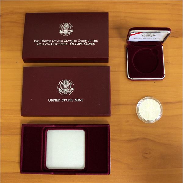 US Mint Atlanta Centennial Silver Olympic Proof Coin OGP