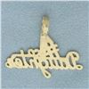 Image 2 : Number One #1 Daughter Pendant in 14k Yellow Gold