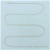 Image 1 : 24 Inch Box Link Chain Necklace in 14k White Gold