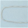 Image 2 : 24 Inch Box Link Chain Necklace in 14k White Gold