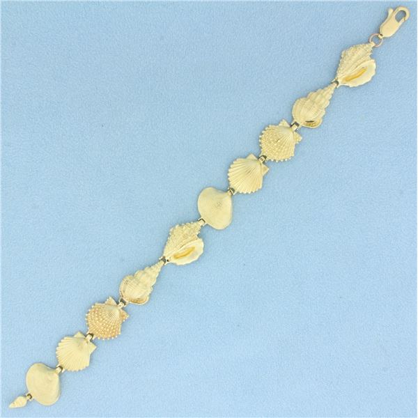 Seashell Bracelet in 14k Yellow Gold
