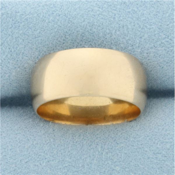 Antique 1898 Wide Band Ring in 14k Yellow Gold