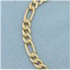 Image 2 : Italian Figaro Link Bracelet in 14k Yellow Gold