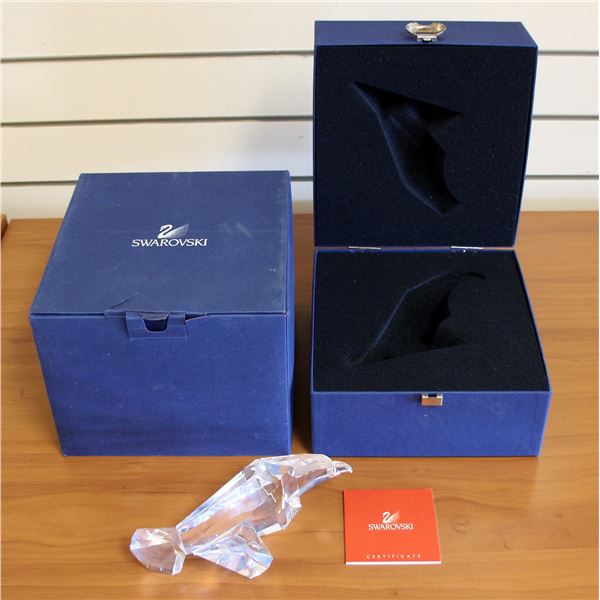 Swarovski Crystal The Eagle #624599 With Box and COA
