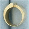 Image 3 : Unique Abstract Design Diamond Ring in 14k Yellow Gold
