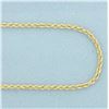 Image 2 : 18 Inch Rope Link Chain Necklace in 14k Yellow Gold