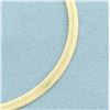 Image 2 : Italian Herringbone Bracelet in 14k Yellow Gold