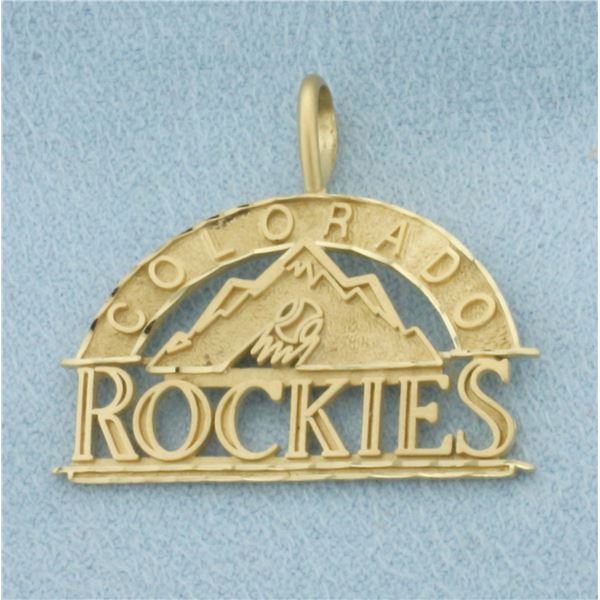 Colorado Rockies Pendant in 14k Yellow Gold