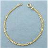 Image 1 : Italian Boston Link Bracelet in 14k Yellow Gold