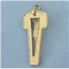 Image 2 : Modern Design Crucifix Cross Pendant in 18k Yellow Gold
