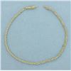 Image 1 : Rope Link Bracelet in 14k Yellow Gold