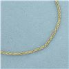 Image 2 : Rope Link Bracelet in 14k Yellow Gold
