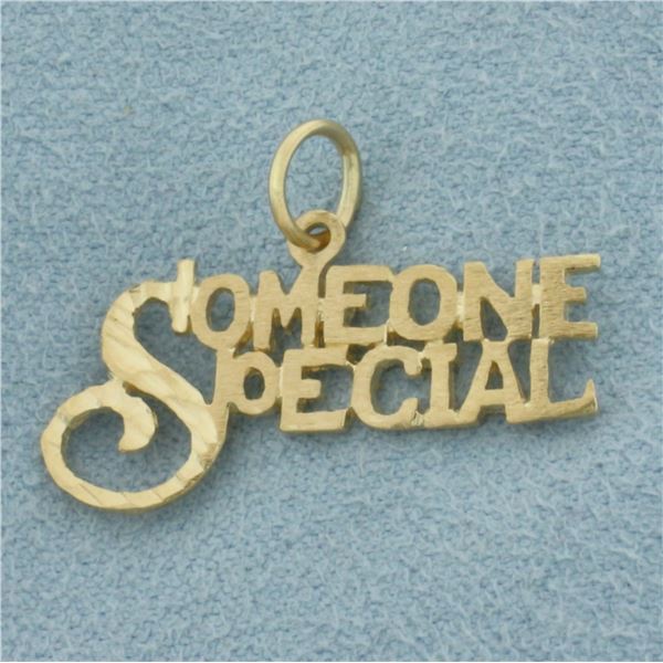 Someone Special Charm or Pendant in 14k Yellow Gold