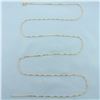 Image 1 : 30 Inch Italian Box Link Chain Necklace in 14k Yellow Gold